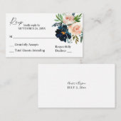 バジェット海軍、ダスティーブルーピンク2SM食事なし出欠勤 エンクロージャーカード (正面/裏面)