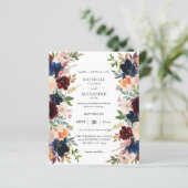 バジェット海軍、ブルゴーニュ、ピンク&ピーチフローラ結婚ズ (スタンド正面)