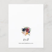 バジェット海軍、ブルゴーニュ、ピンク&ピーチフローラ結婚ズ チラシ (裏面)