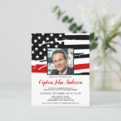 バジェット消防士の退職カスタム招待状 (スタンド正面)