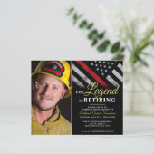 バジェット消防士の退職写真招待状 (スタンド正面)