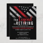 バジェット消防士リタイアファイアーマン招待状 (正面/裏面)