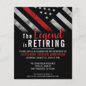 バジェット消防士リタイアファイアーマン招待状 (正面)