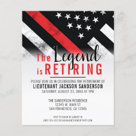 バジェット消防士リタイアレッドライン招待状 チラシ