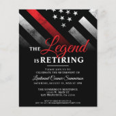 バジェット消防士退職パーティの招待状 (正面)