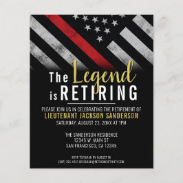 バジェット消防士退職パーティの招待状