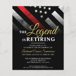 バジェット消防士退職パーティの招待状