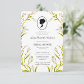 バジェット温室ボタニカルブリジガートンブライダルシャワー 招待状 (スタンド正面)