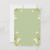 バジェット温室ボタニカルブリジガートンブライダルシャワー 招待状 (裏面)