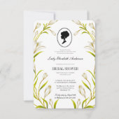 バジェット温室ボタニカルブリジガートンブライダルシャワー 招待状 (正面)