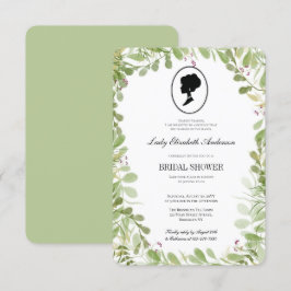 バジェット温室ボタニカルブリジガートンブライダルシャワー 招待状