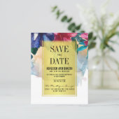 バジェット熱帯の水の色の花の日付を保存 (スタンド正面)