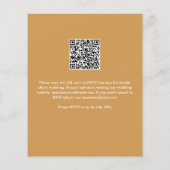 バジェット熱帯パームリーフQRコード結婚ズ (裏面)