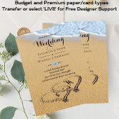 バジェット熱帯ビーチハート結婚インSand's Invite
