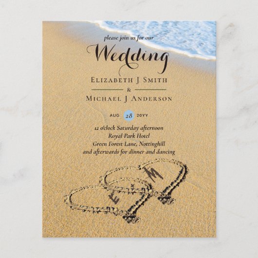 バジェット熱帯ビーチハート結婚インSand's Invite (正面)