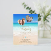 バジェット熱帯ビーチ婚約結婚写真のInv (スタンド正面)