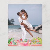 バジェット熱帯ビーチ書道の日付を保存 (裏面)