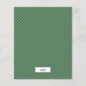 バジェット熱帯フローラクリスマスフォトカード (裏面)