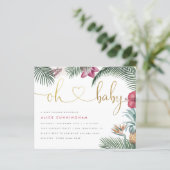 バジェット熱帯紅葉オベビー金ゴールドベビーシャワー (スタンド正面)