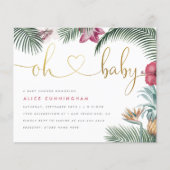 バジェット熱帯紅葉オベビー金ゴールドベビーシャワー (正面)