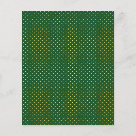 バジェット熱帯緑葉結婚式招待状 (裏面)