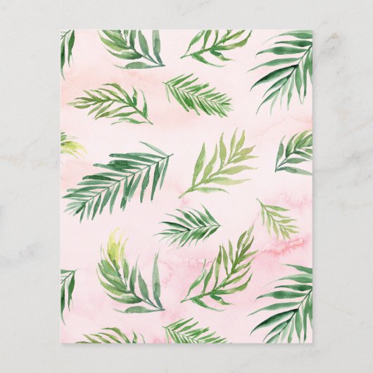 バジェット熱帯葉ルアウ(ハワイ式宴会)の日付を保存 (裏面)