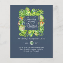 バジェット熱帯葉ルアウ（ハワイ式宴会）ウェディングレセプションインビ