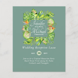 バジェット熱帯葉ルアウ（ハワイ式宴会）ウェディングレセプションインビ