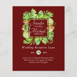 バジェット熱帯葉ルアウ（ハワイ式宴会）ウェディングレセプションインビ