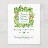 バジェット熱帯葉ルアウ（ハワイ式宴会）ウェディングレセプションインビ (正面)