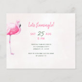 バジェット熱帯PHOTO子供の誕生日パーティー招待状 (裏面)