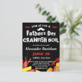 バジェット父の日クロウフィッシュ沸騰招待状 ポストカード (スタンド正面)
