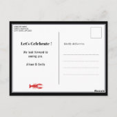 バジェット父の日クロウフィッシュ沸騰招待状 ポストカード (裏面)