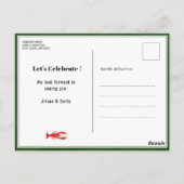 バジェット父の日シーフードボイルパーティの招待状 ポストカード (裏面)