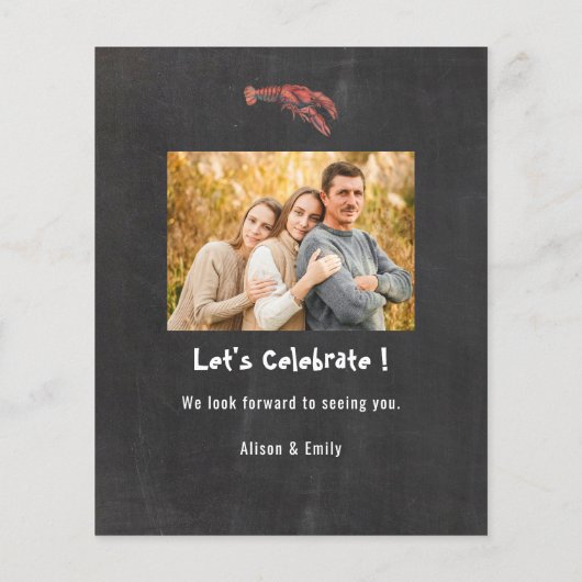 バジェット父の日チョーククロウフィッシュ沸騰招待状 (裏面)