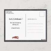 バジェット父の日チョーククロウフィッシュ沸騰招待状 ポストカード (裏面)