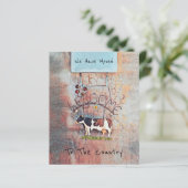 バジェット牛素朴カントリー西ファームムービングカード (スタンド正面)