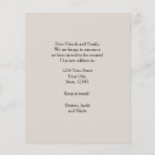 バジェット牛素朴カントリー西ファームムービングカード (裏面)