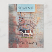 バジェット牛素朴カントリー西ファームムービングカード (正面)