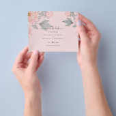 バジェット牡丹ピンクセージ結婚ピーチ チラシ (手)