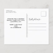 バジェット犬の恋人かわいい子犬の暖炉クリスマス (裏面)