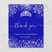 バジェット王室のキンセアニェラブルーグリッター感謝していユー (正面)