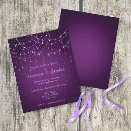 バジェット王室のパープルスワール&ストリングラ結婚イト