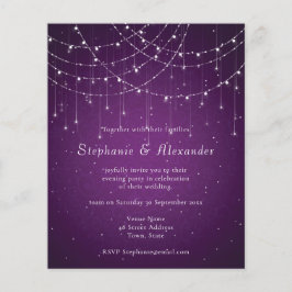 バジェット王室のパープル&ストリングライト夕べパーティー