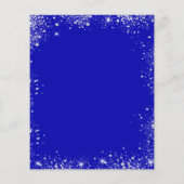 バジェット王室のブルーのシルバーの誓いの更新の招待 (裏面)