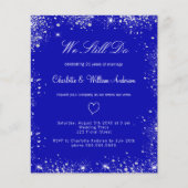 バジェット王室のブルーのシルバーの誓いの更新の招待 (正面)