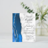 バジェット王室のブルーシルバーアガテマーブル結婚ズ (スタンド正面)