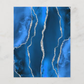 バジェット王室のブルーシルバーアガテマーブル結婚ズ (裏面)