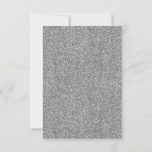 バジェット王室のブルーシルバーグリッターガウンキンセアニェラ ノートカード (裏面)