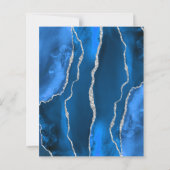 バジェット王室のブルーシルバー結婚アゲート (裏面)